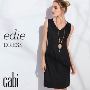 CAbi Edie Style 3341 Black Sleeveless Dress Size XS